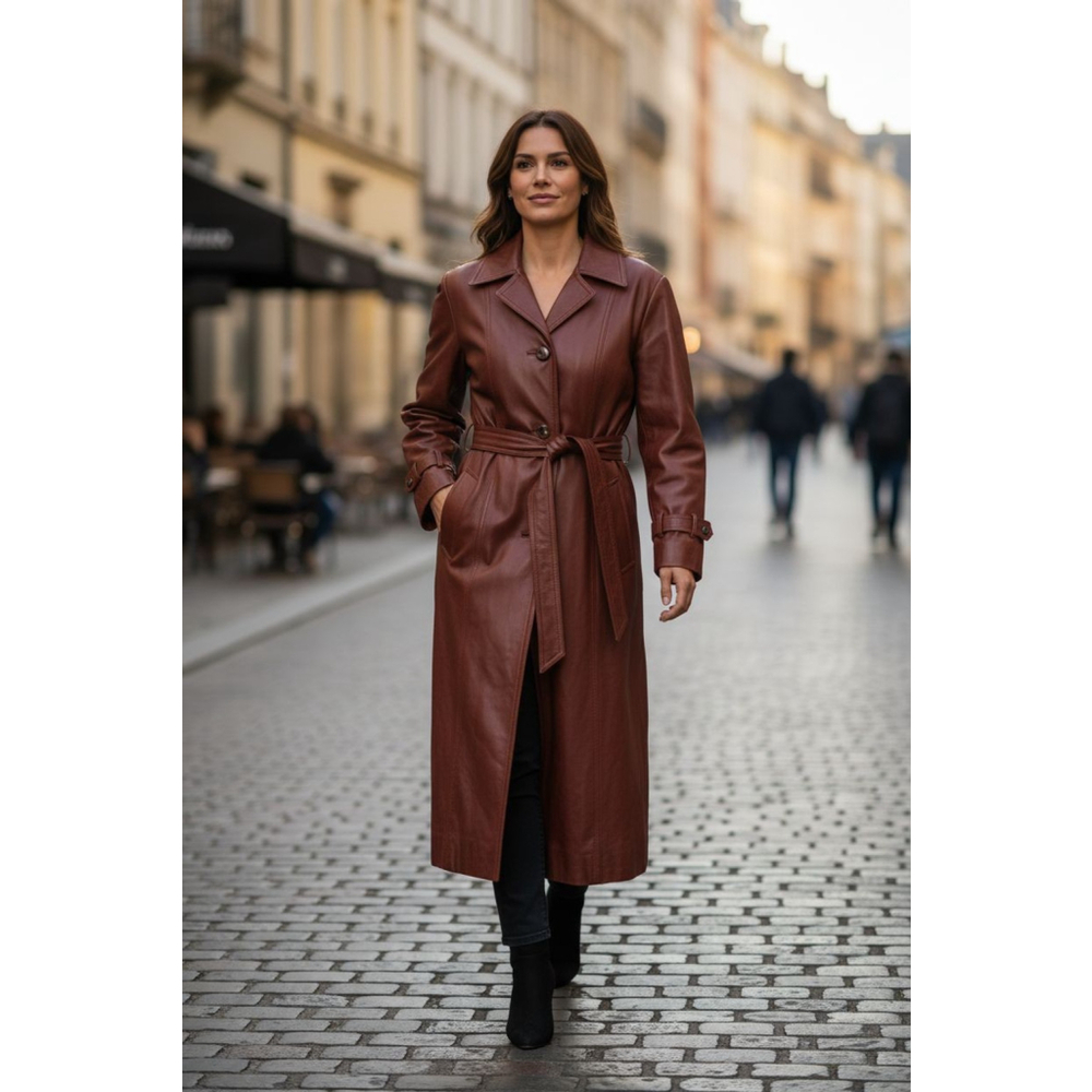 VINTAGE 1970 VANESSA GENUINE LEATHER COAT SIZE 13/14 BUT RUN LIKE 9/10 I - Picture 2 of 13